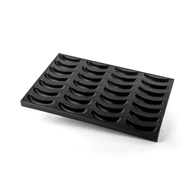 China Factory Heavy Duty Aluminized Steel Non-Stick Muffin Cupcakes Baking Tray Pan Commercial Bakery Oven Trays Custom Oven