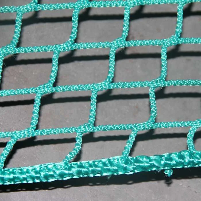 35*35mm, 3mm rope diameter Green Color luggage cargo net container heavy duty polypropylene  PP Cargo net