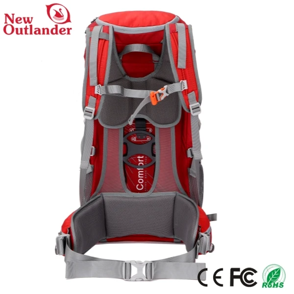 High quality popular mountain climbing waterproof reflective smart bagpack hiking backpacks 50L