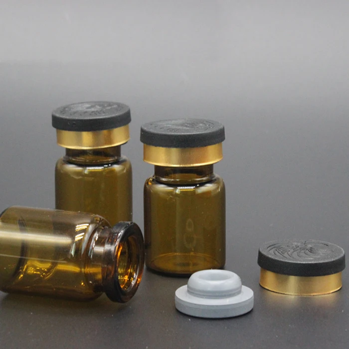 2ml amber reversible cap vaccine vials scratch off label pharmaceutical injection vial