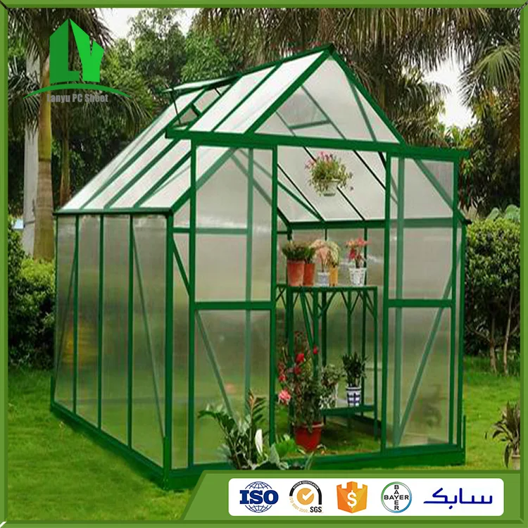 durable in use twin wall polycarbonate pc sheet garden house