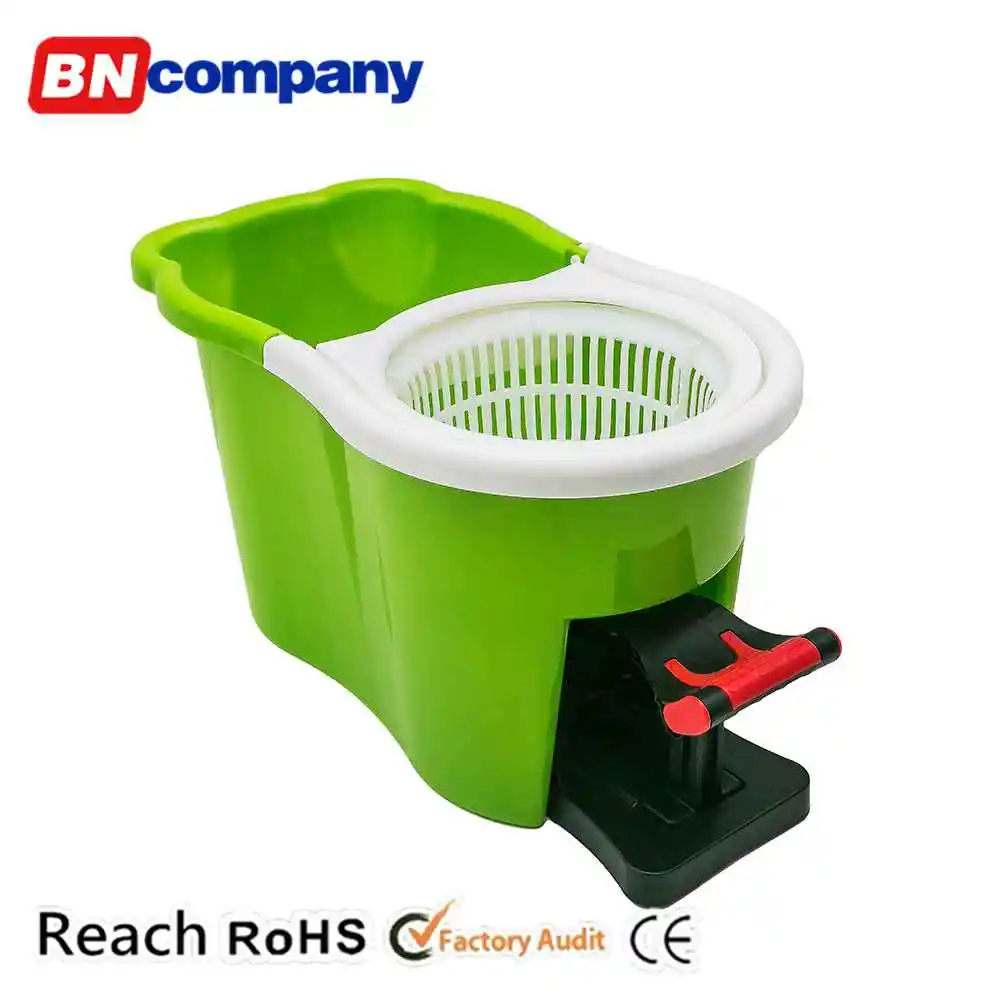 BNcompany Home Easy Floor Rotating Mop Washing Pedal Cleaning Bucket