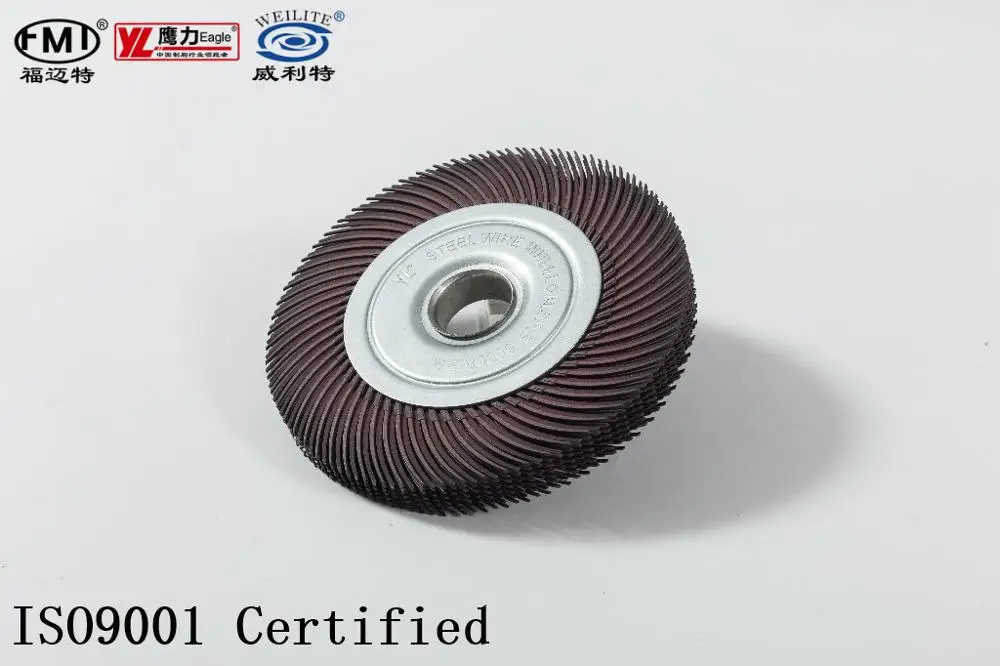 FMT 2021 200mm Deburring Cleaning Polishing  circular round radial disc wheel brush
