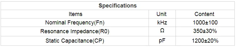 JIAKANG 1Mhz New Designed Ultrasonic Sensor piezoelectric Transducer