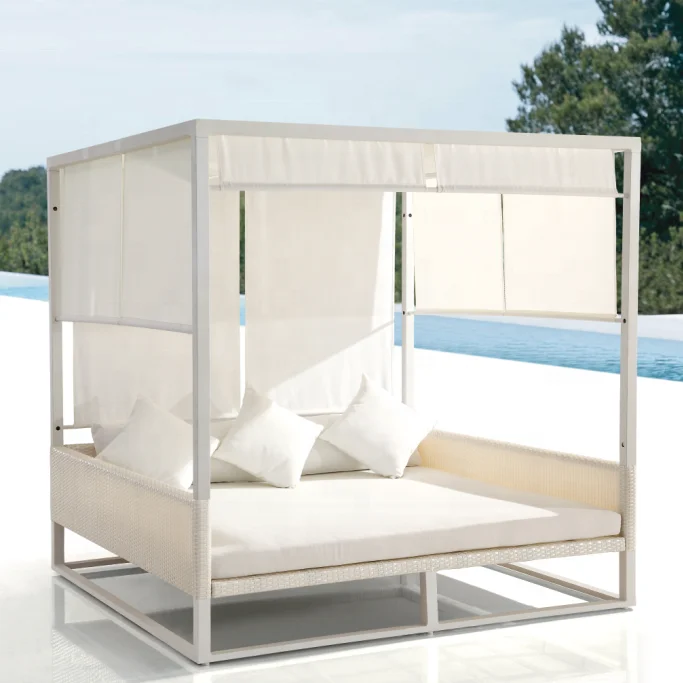 
rattan daybed with canopy 