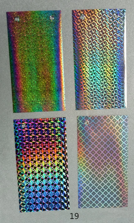 12/15 microns seamless rainbow lamination metalized PET holographic film