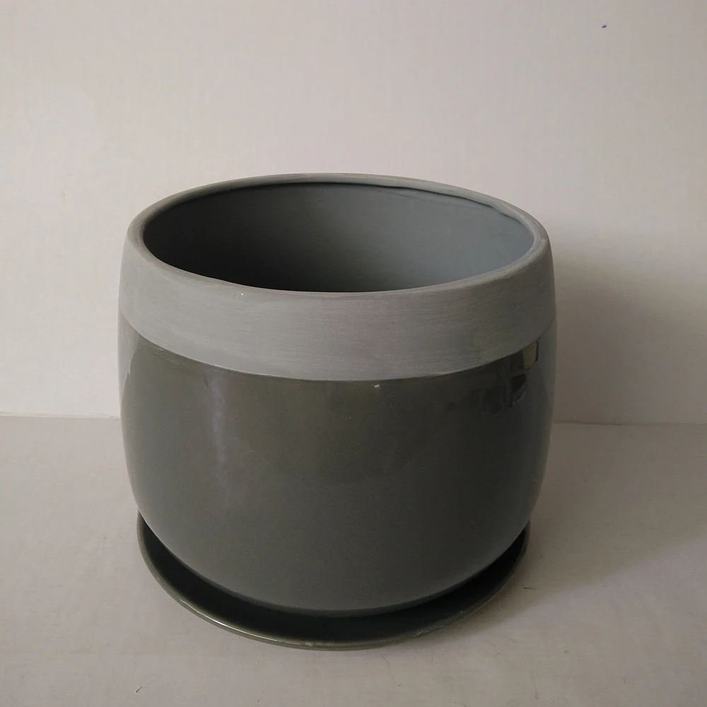 Cheap modern home goods mini cylinder shape ceramic flower pots wholesale