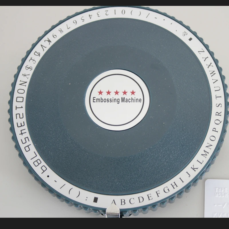 ZIXU Manual Metal Dog Tag Card for  Embossing Machine