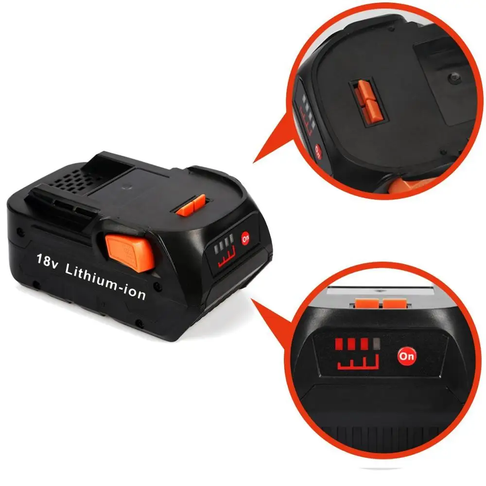 18V 4.0Ah Lithium Ion Replacement Battery Suitable for RIDGID 18V Drill R840087 R840083 R840086