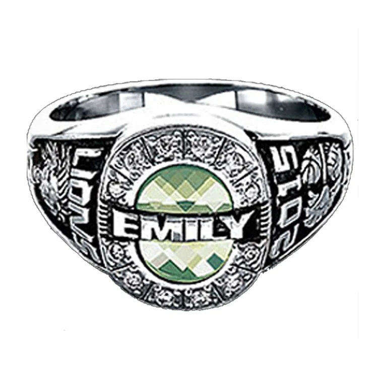 High school ring 18k gold rings for graduates custom quality jewelry