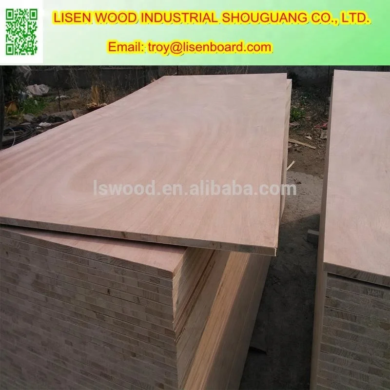 high quality poplar core 18mm commerical  block board for furniture