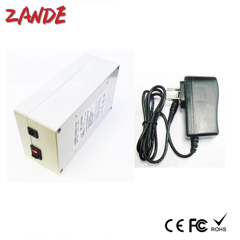 DC 121500 DC 15000mAh 12V Super Lithium Polymer Battery Pack with white case for CCTV Camera LED Strips lan router