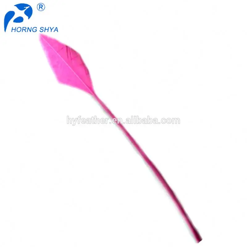 Dyed Arrow Head Turkey Feather for Millnery Craft DIY Headdress Hat Carnival Costume Cosplay Accessory Carnival Party Decor