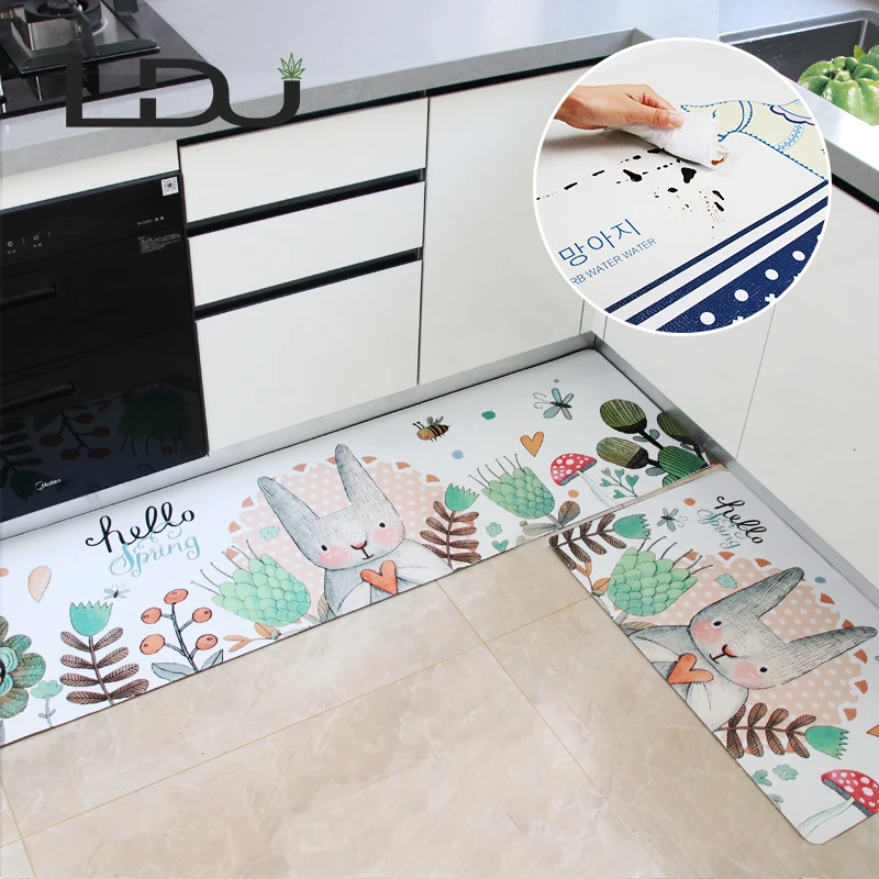 
Non Slip Envy Waterproof Oil Proof PVC Baking Anti Fatigue Kitchen Mat 