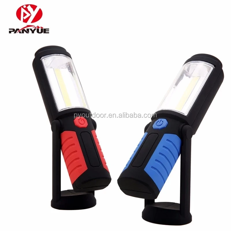 New USB Rechargeable Portable COB Working Lamp strong handheld led work lights 180 degree rotating worklight