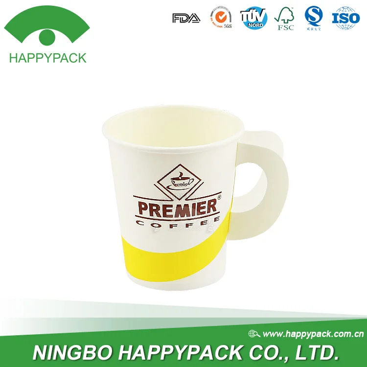 Custom Color Logo Wholesale disposable Single Wall Cup Vending 7oz hot coffee paper cup