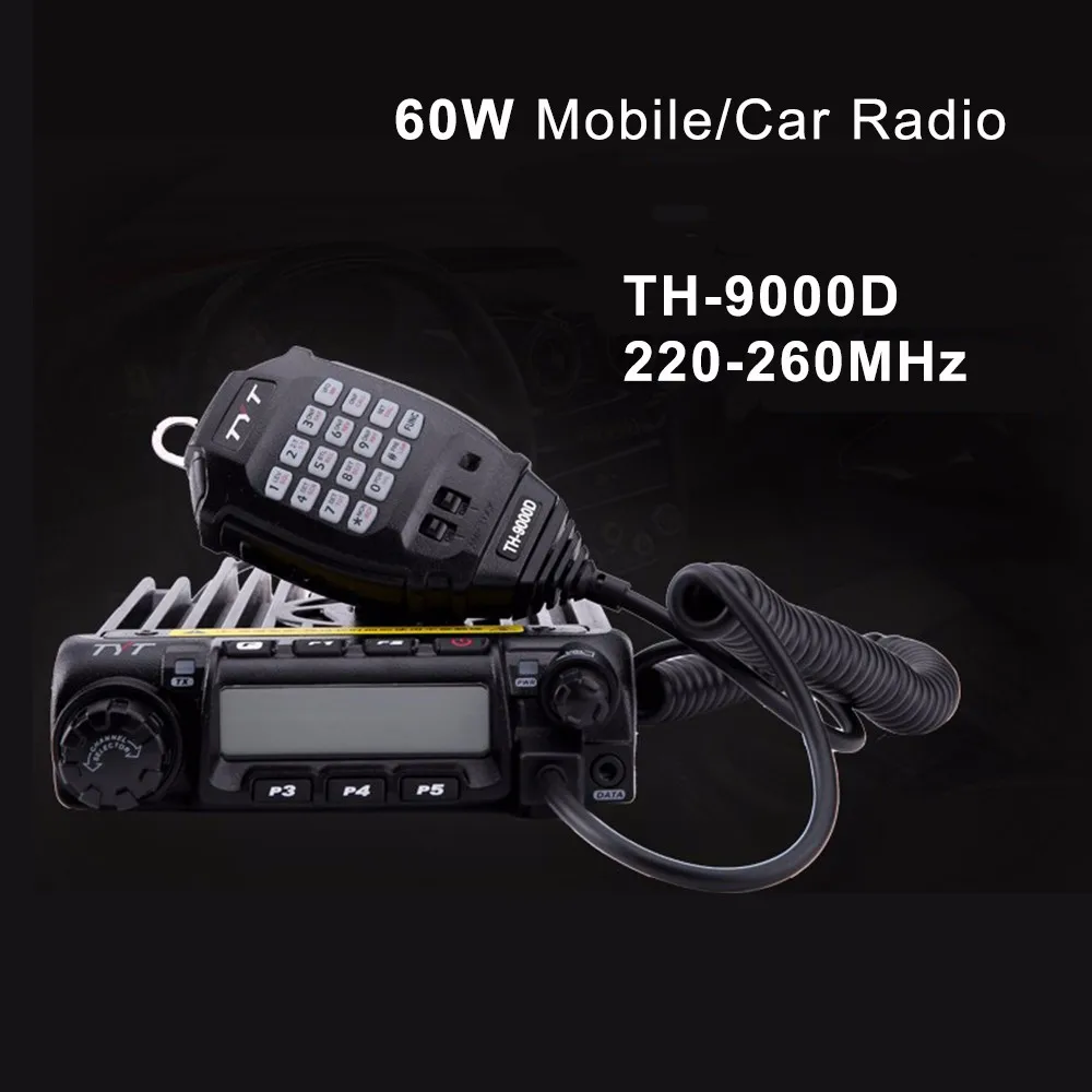 Tyt Th-9000d Mobile Car 60w Amateur Ham Radio Transceiver 220-260mhz Scrambler Device Radio 5 Km Range Walkie Talkie