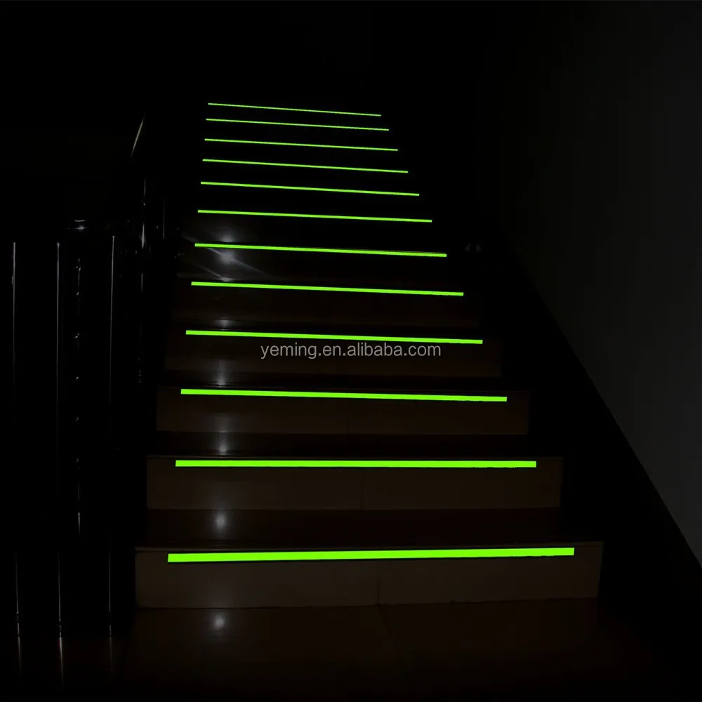 
non slip aluminum photoluminescent stair nosing 