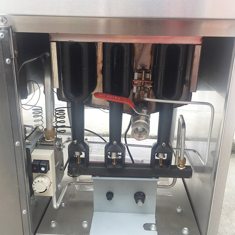 Industrial price chip fryer potatoes high pressure gas fryer machine/gas grill with deep fryer