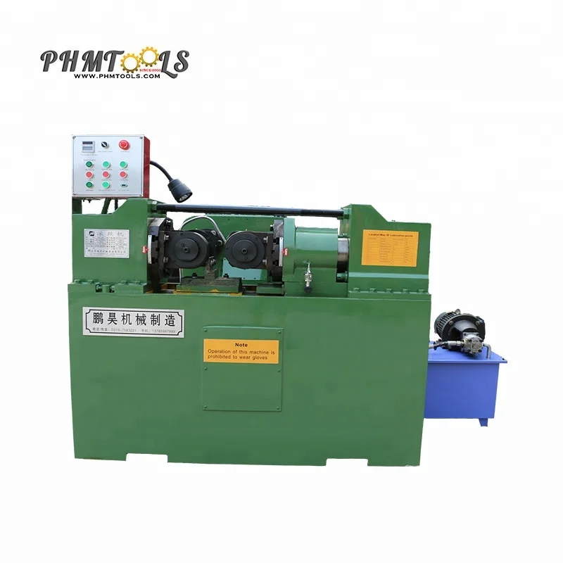 Automatic screw bolts making machine , threaded rod threading machine , bar thread rolling machine