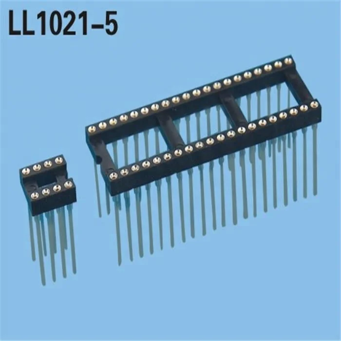 DIP IC SOCKET PITCH 2.54MM PIN LENGTH=11.5/14.3/17.8MM 4P,6P,8P,14P,16P,18P,20P,24P,28P,32P,40P,48P