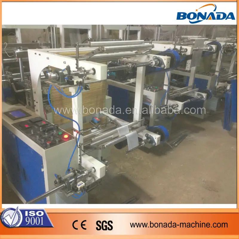 GBDR-600/700/800 roll to roll T-shirt bag/ roll to roll garbage bag making machine/rolling T-shirt bag making machine