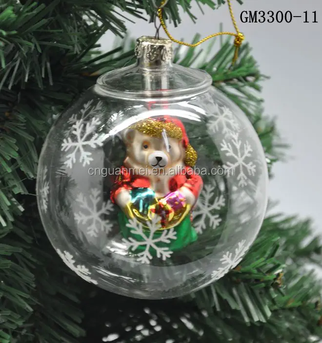 Рождественская елка висит орнамент 80 мм стеклянный шар (1100005883591)