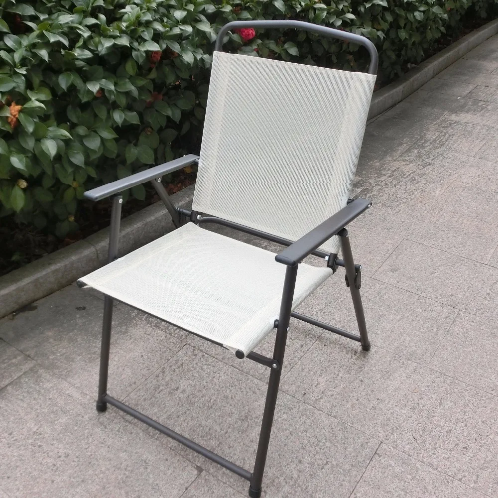 American Home Relax Outdoor Modern Metal Folding Patio Terrace Mesh Garden Chairs for Terrace