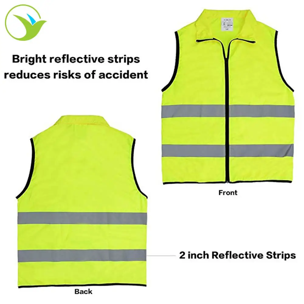 
Logo Custom Motorcycle Safety Clothing Volunteer Security High Visibility Waistcoat Running Reflective Vest 