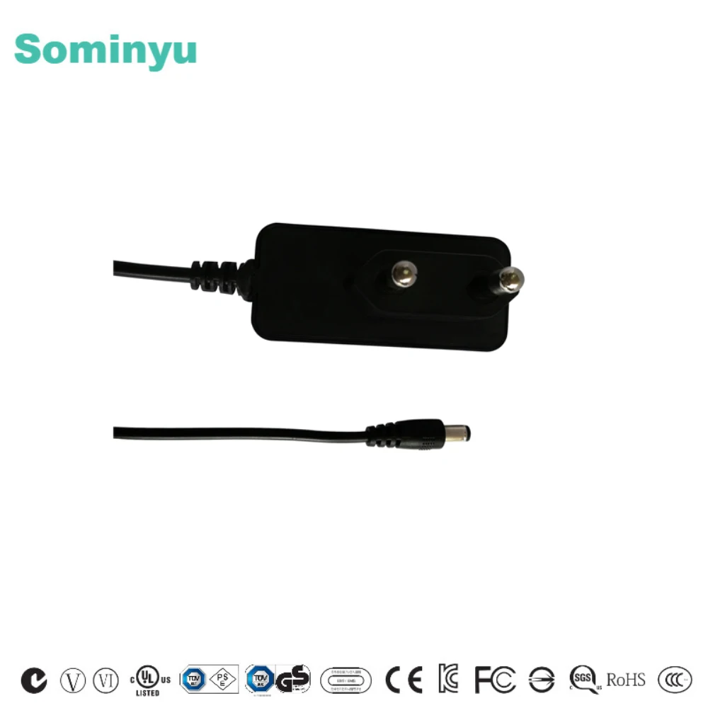 Sominyu Factory Price KC CE GS KCC ROHS certified power adapter 4.2V 8.4V 12.6V ac adapter 1a 1.5a 2a with EU KOREA