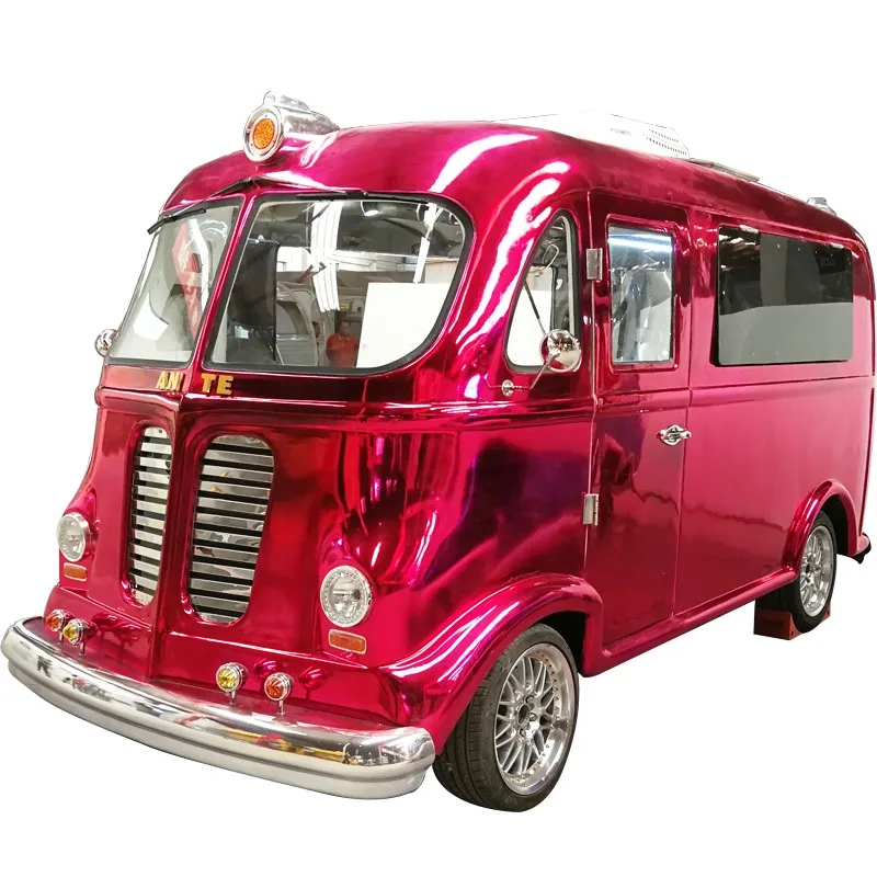 commercial vintage  food truck mobile caravan