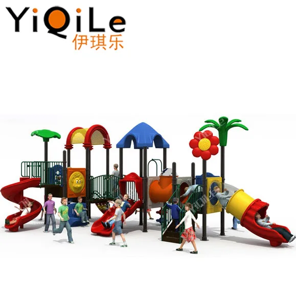 Hot Sale Amusement Park Items Used Plastic Playground Slide Outdoor Playground Children