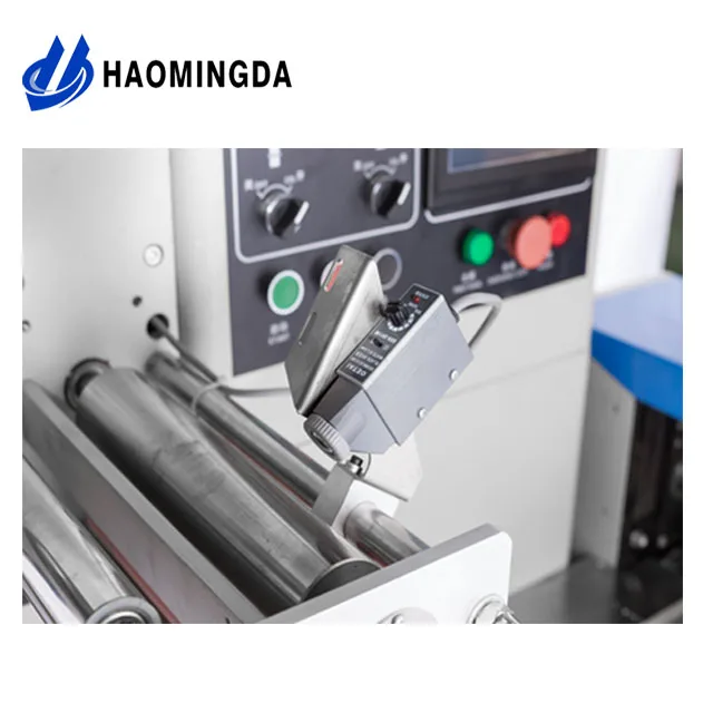 
Automatic Factory Price Horizontal Pillow Type Food Egg Roll Wonton Wrapper Flow Packing Machine 