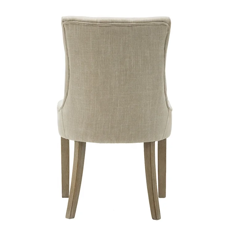 Wooden Restaurant Furniture Modern Cheap White Fabric New Design Dining Room Chair