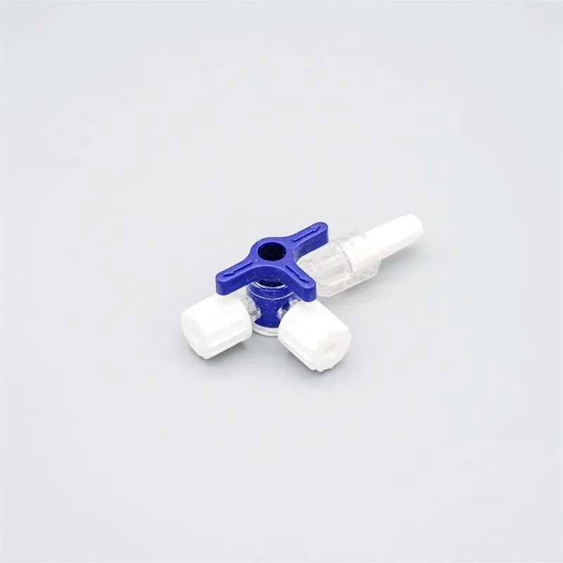 Medical disposable IV Fluid Extension Tube Infusion with stopcock precise regulator needle free valve