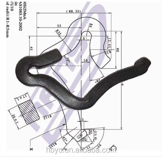Coach Screw Spike use with Railway Rail Timber Sleepers