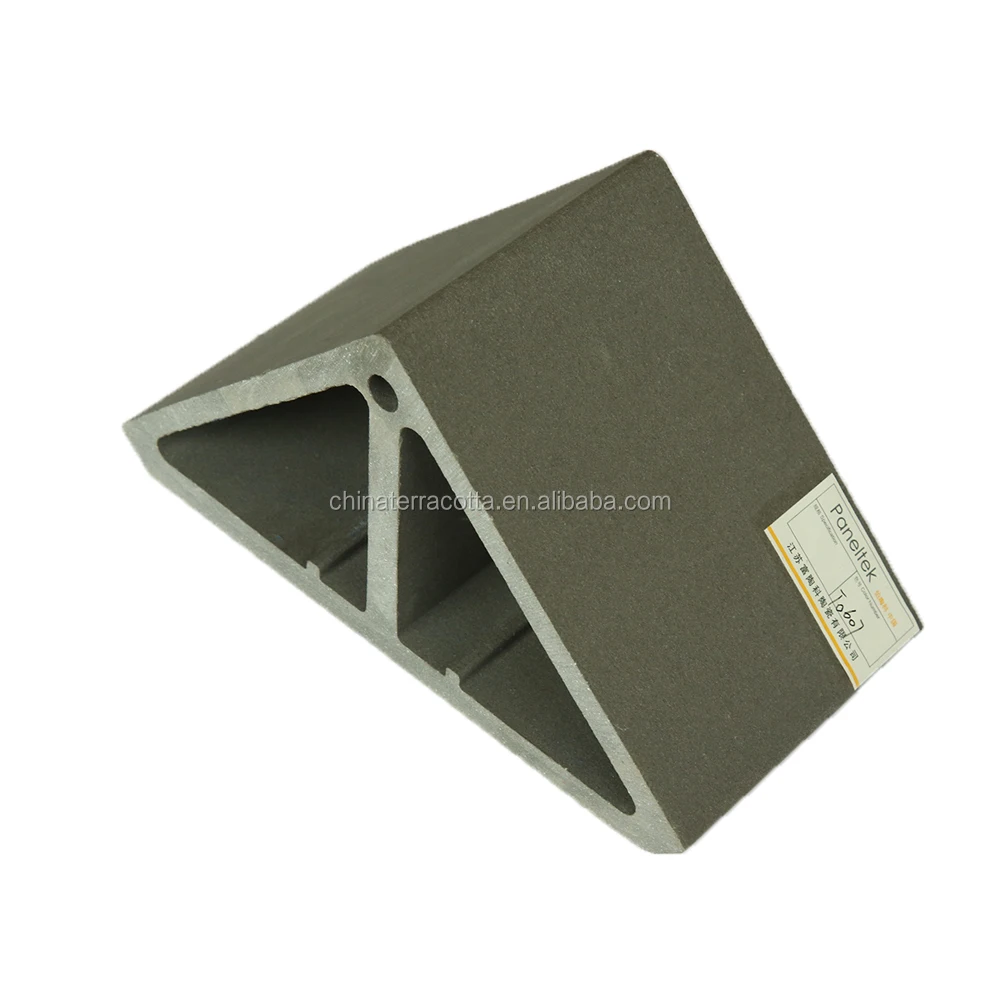 Customized fireproof clay panel decoration ceramic tile terracotta panel for building ventilated facades