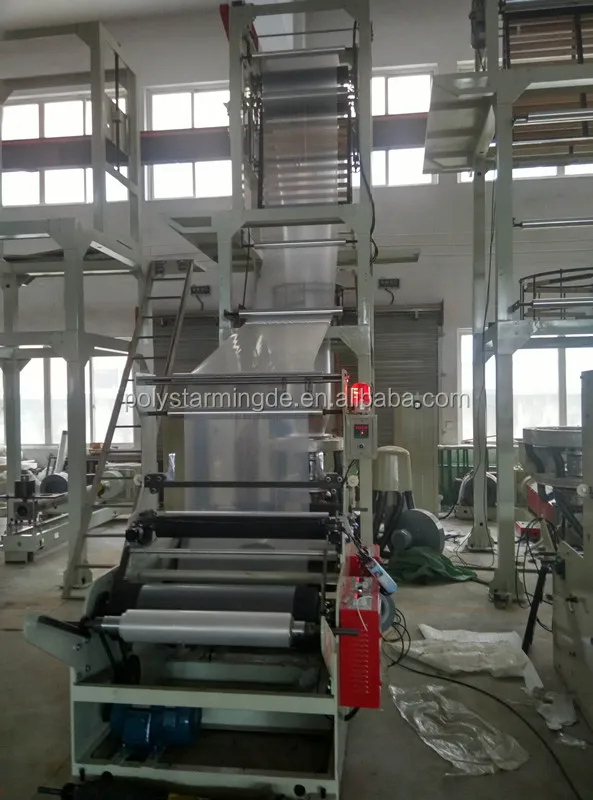 Mingde high pressure blowing film extruder machine cheap price blown plastic pe film extrusion machine