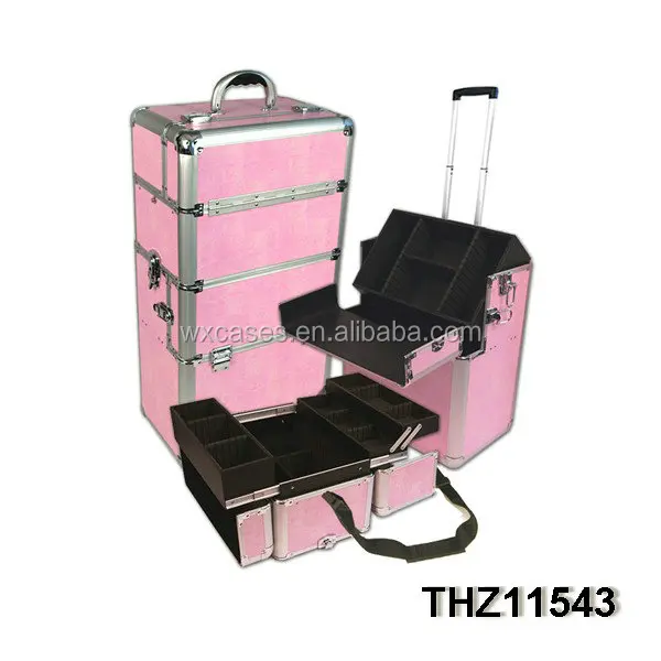 new design cosmetic trolley with giraffe pattern as skin From Nanhai,Foshan,Guangdong,China
