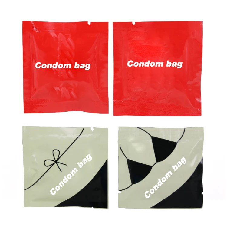 China Custom Printed 3 Side Seal Condoms Variety Package Bag#