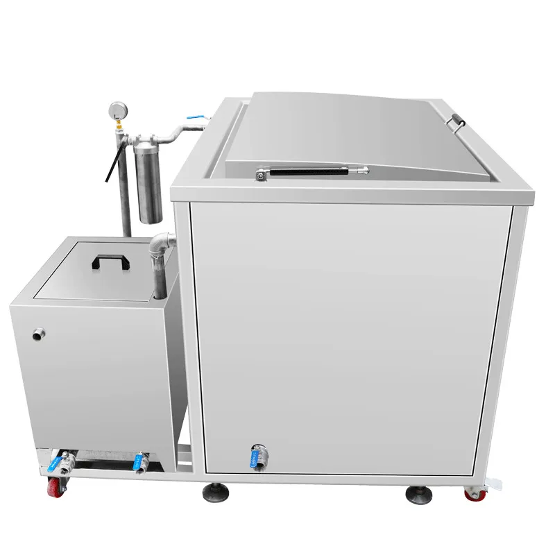 ultrasonic engine cleaner with filter for auto spare aircraft parts carbon heavy oil degreasing CR-600G 264L 300L