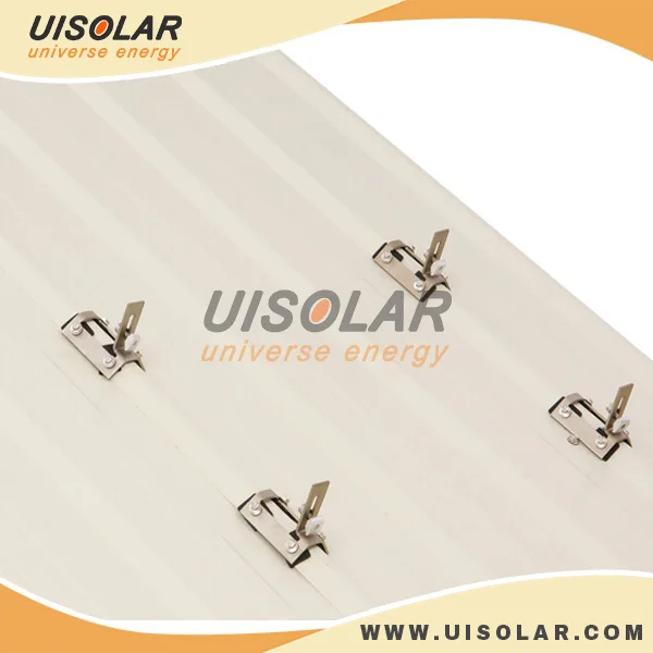 Tin roof panel mounting solar L feet for small homes