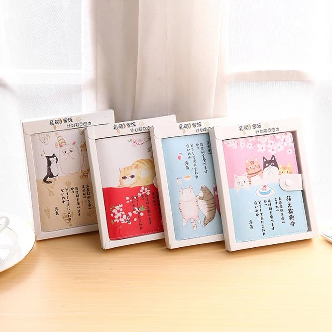 Korea stationery cute weekly planner PU cover mini notebook with CMYK printing for kids