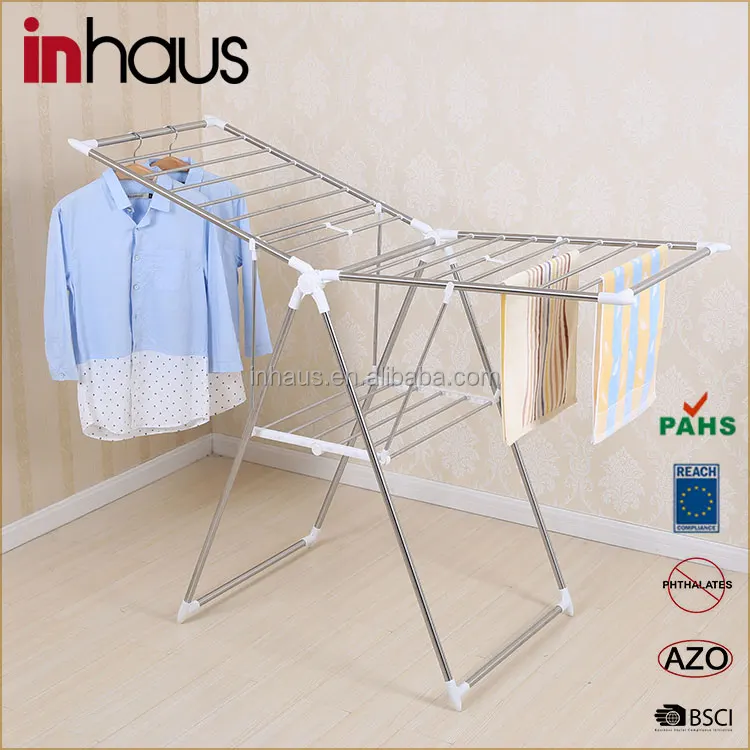 
2 wings Heavy duty adjustable and folding cloth wash drying rack 