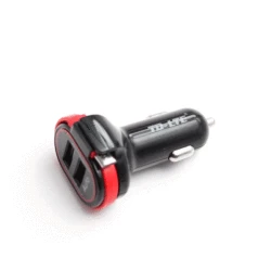 5V 2.4A 2usb port car charger with cable car phone charger fast charging car station for mobile phone