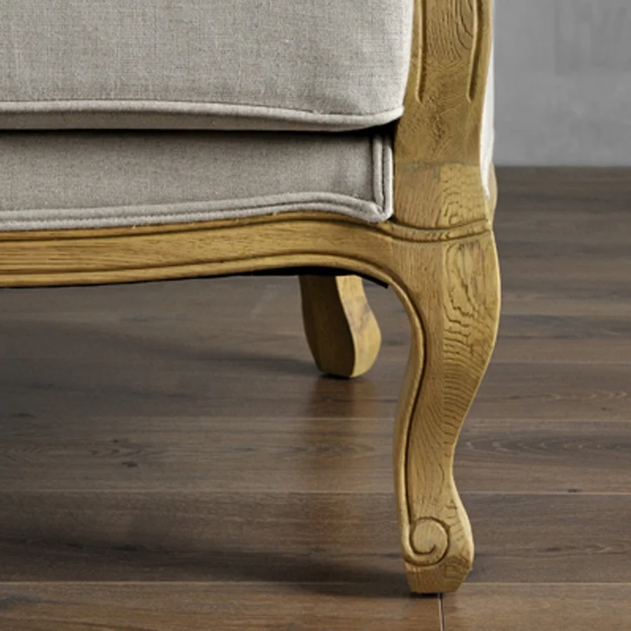 
Vintage Home Fabric Furniture Solid Wood Design Wooden Frame Loveseat Wedding Living Room Sofa 