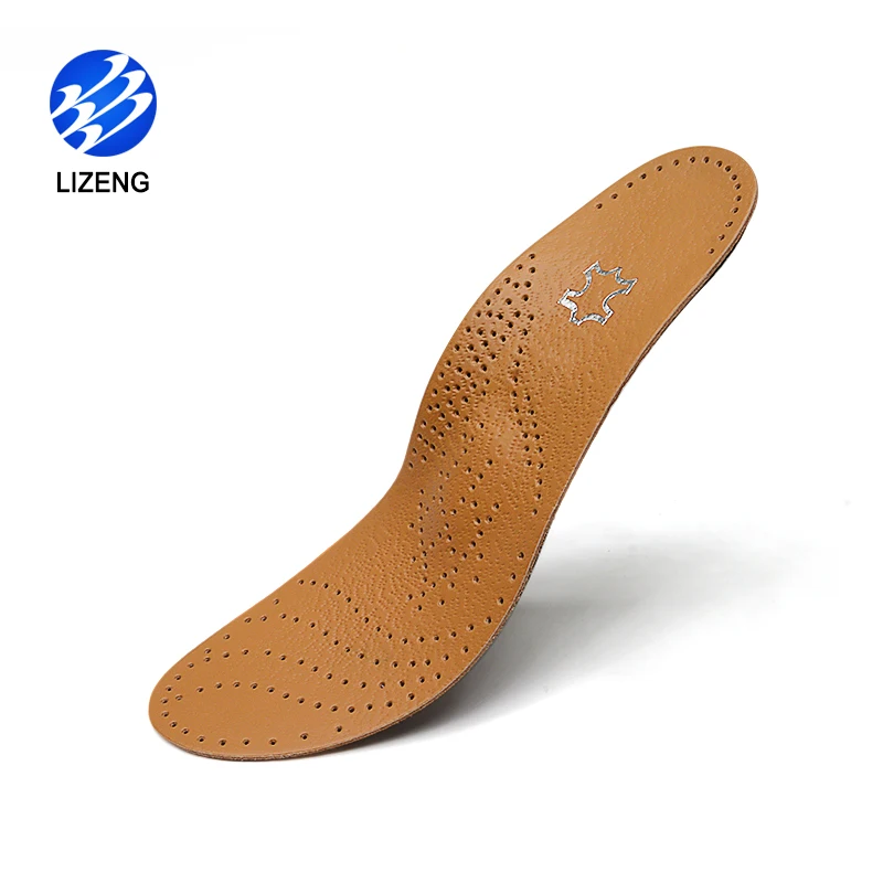 Flat Feet Orthotic Genuine Leather Insole High Arch Support Insole Plantar fasciitis Insole