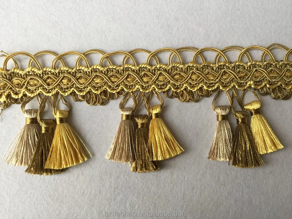 
High quality curtain decorative tassel fringe 