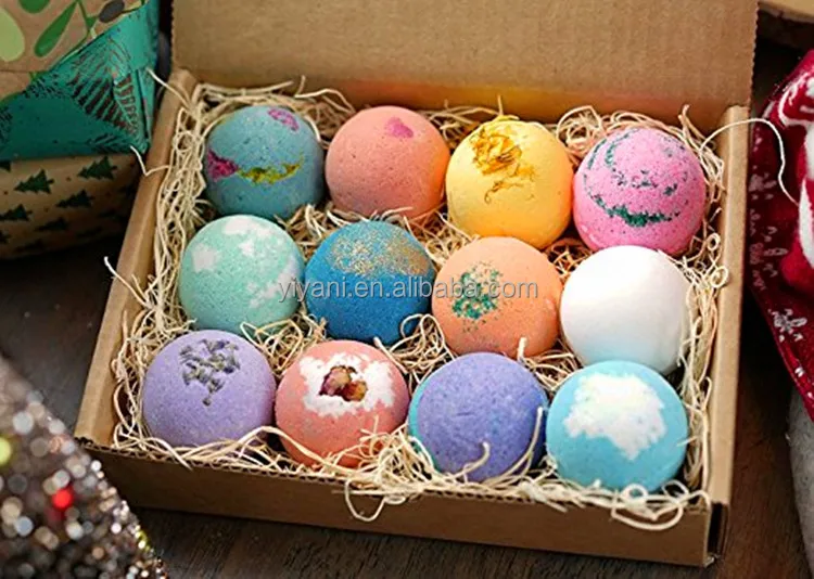 2020 Wholesale Essential Oil Spa Gift Set Fizzy Bath Bombs Set