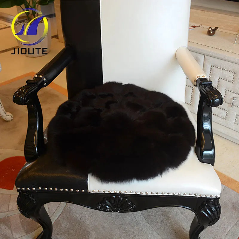 Изобразительных и богатые стул Лисий мех подушки